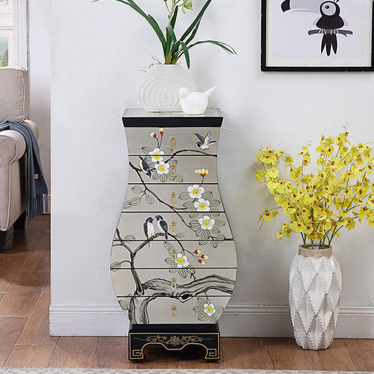 Classic Glam Storage Chest Solid Wood Dresser , 13.26 Inch Width