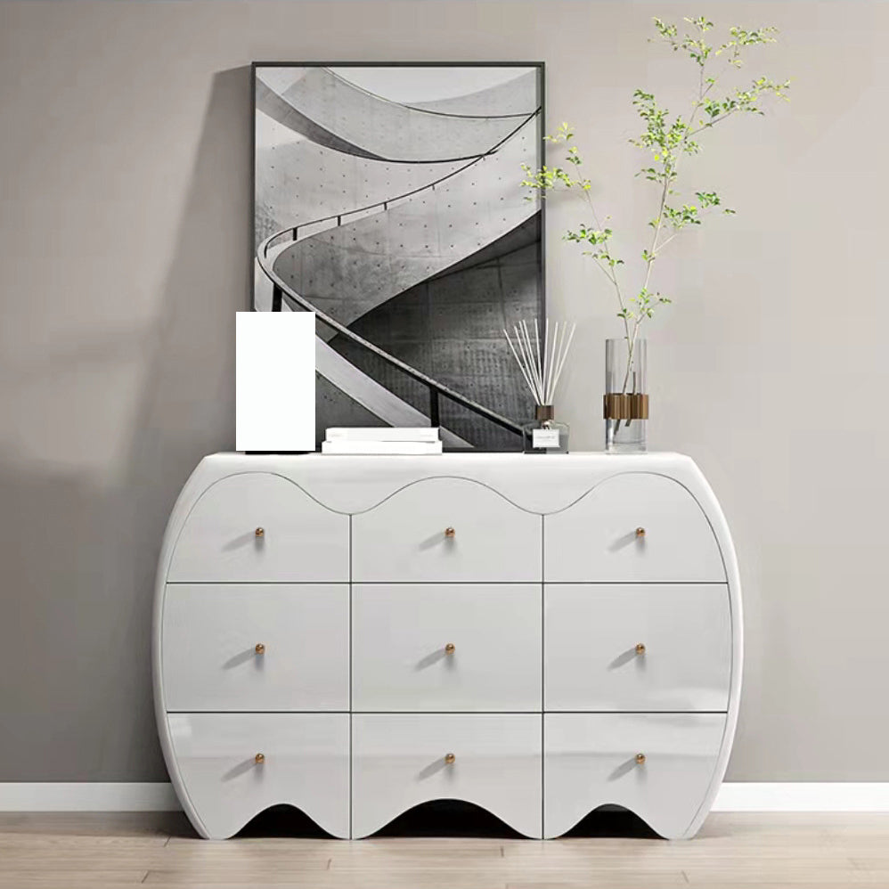 Cómoda clásica con 9 cajones, 15,6 pulgadas de ancho