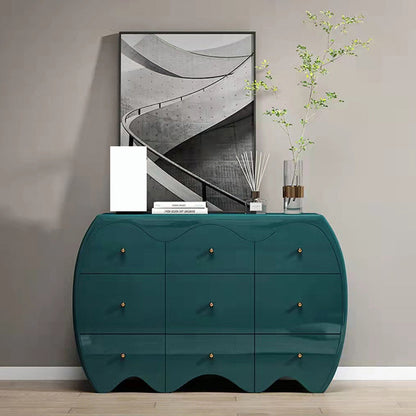 Cómoda clásica con 9 cajones, 15,6 pulgadas de ancho