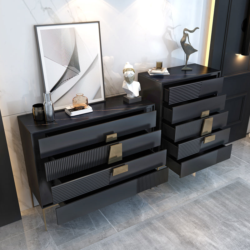 Eigentijdse stenen opbergkist met 4/5 laden, 15,6 inch breed