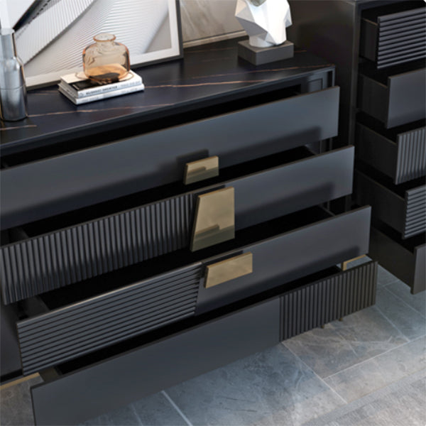 Eigentijdse stenen opbergkist met 4/5 laden, 15,6 inch breed