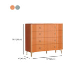 Commode en bois fabriqué à la poitrine glam classique, largeur de 15,6 pouces