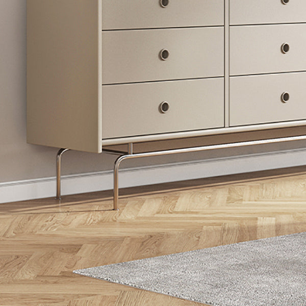 Contemporary Horizontal Double Dresser Black/Gray Dresser with Storage for Home Clearhalo 'Bedroom Furniture' 'Dressers & Chests' 'dressers_chests' 'furn' 'furn_dressers_chests' 'Furniture' 7129847