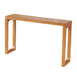 12 inch Wide Accent Table Mid-Century Modern Rectangle Wooden Console Table for Hall