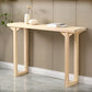 12 inch Wide Accent Table Mid-Century Modern Rectangle Wood Console Table for Hall 47.2"L x 11.8"W x 32.3"H Natural Clearhalo 'Console Tables' 'console_tables' 'Entry & Mudroom Furniture' 'furn' 'furn_console_tables' 'Furniture' 7129898