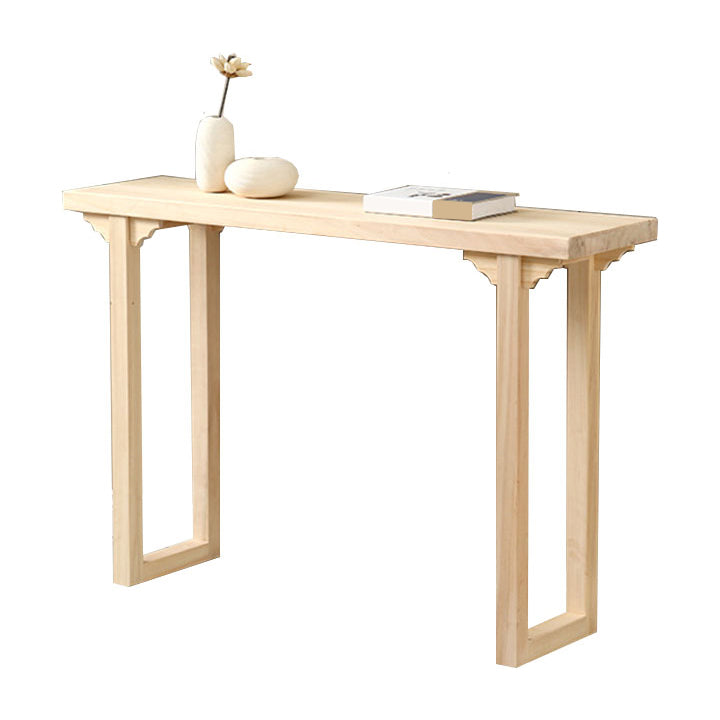 12 inch Wide Accent Table Mid-Century Modern Rectangle Wood Console Table for Hall Clearhalo 'Console Tables' 'console_tables' 'Entry & Mudroom Furniture' 'furn' 'furn_console_tables' 'Furniture' 7129901