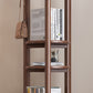 4 Shelves Etagere Bookcase Wooden Contemporary Open Back Bookshelf