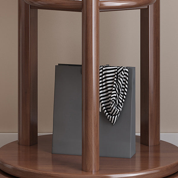 4 Shelves Etagere Bookcase Wooden Contemporary Open Back Bookshelf