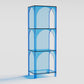 Closed Back Standard Bookshelf Acrylic Bookcase with Shelves for Study Room Blue Clearhalo 'Bookcases' 'furn' 'furn_bookcases' 'Furniture' 'Office Furniture' 7129940