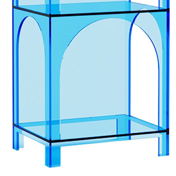Closed Back Standard Bookshelf Acrylic Bookcase with Shelves for Study Room Clearhalo 'Bookcases' 'furn' 'furn_bookcases' 'Furniture' 'Office Furniture' 7129948