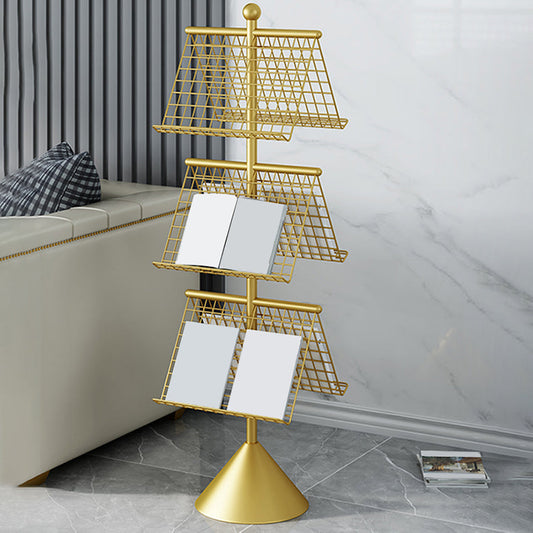 Glam metalen plank BOOKCAST Gesloten Back Book Plank voor thuiskantoor