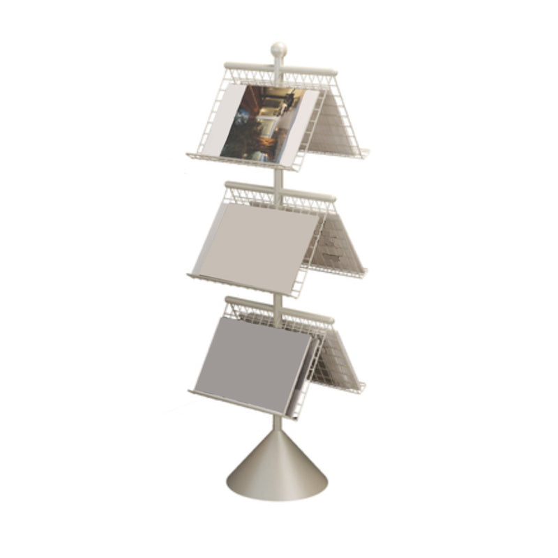 Bibliothèque d'étagère en métal glam