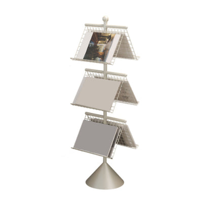 Bibliothèque d'étagère en métal glam