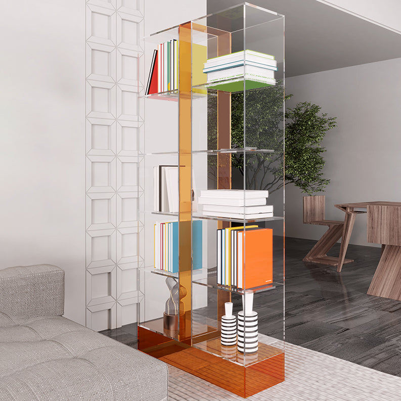 Moderne stijl Open Back boekenplank Acryl BOEKAST VOOR STUDIEKAMER