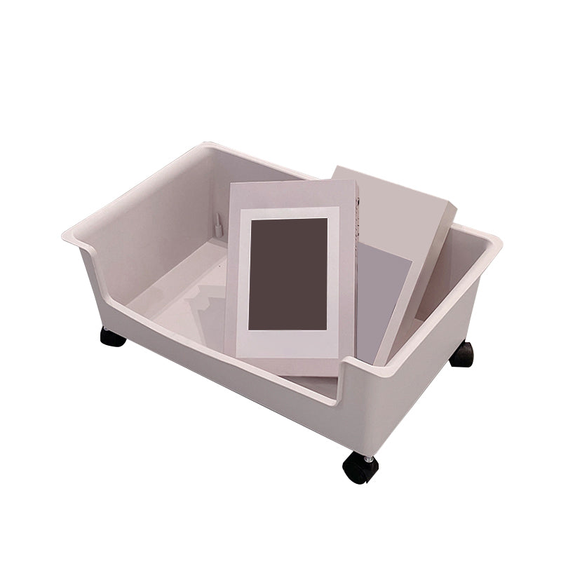 Libreria acrilica in stile chiuso in stile contemporaneo per la sala da studio