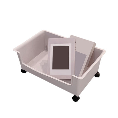 Libreria acrilica in stile chiuso in stile contemporaneo per la sala da studio