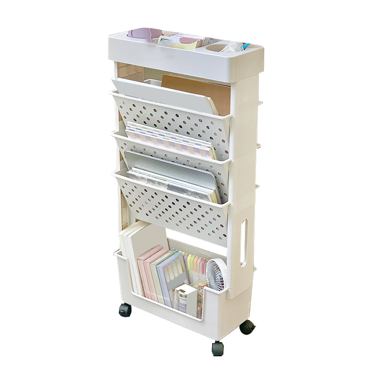 Libreria acrilica in stile chiuso in stile contemporaneo per la sala da studio