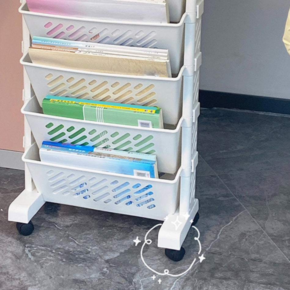 Libreria acrilica in stile chiuso in stile contemporaneo per la sala da studio