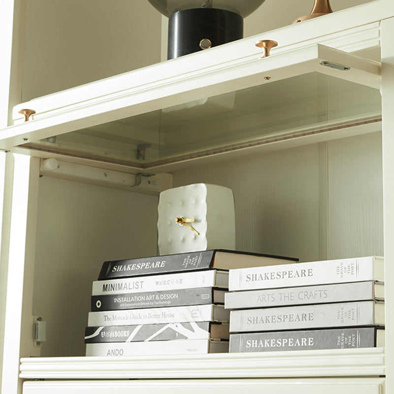 White Standard Bookcase Contemporary Wooden Bookshelf with Shelves Clearhalo 'Bookcases' 'furn' 'furn_bookcases' 'Furniture' 'Office Furniture' 7130047