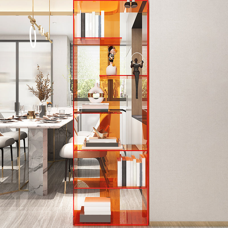 Zeitgenössischer Open Back Standard -Bücherregal -Acryl -Bücherregal für den Studienraum