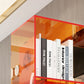 Zeitgenössischer Open Back Standard -Bücherregal -Acryl -Bücherregal für den Studienraum