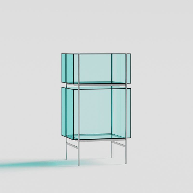 Contemporary Closed Back Standard Bookshelf Acrylic Bookcase with Shelves for Study Room 24"L x 16"W x 43"H Light Green Clearhalo 'Bookcases' 'furn' 'furn_bookcases' 'Furniture' 'Office Furniture' 7130099