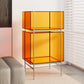 Contemporary Closed Back Standard Bookshelf Acrylic Bookcase with Shelves for Study Room Clearhalo 'Bookcases' 'furn' 'furn_bookcases' 'Furniture' 'Office Furniture' 7130101