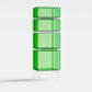 Contemporary Closed Back Standard Bookshelf Acrylic Bookcase with Shelves for Study Room 23.6"L x 15.7"W x 72.8"H Green Clearhalo 'Bookcases' 'furn' 'furn_bookcases' 'Furniture' 'Office Furniture' 7130104