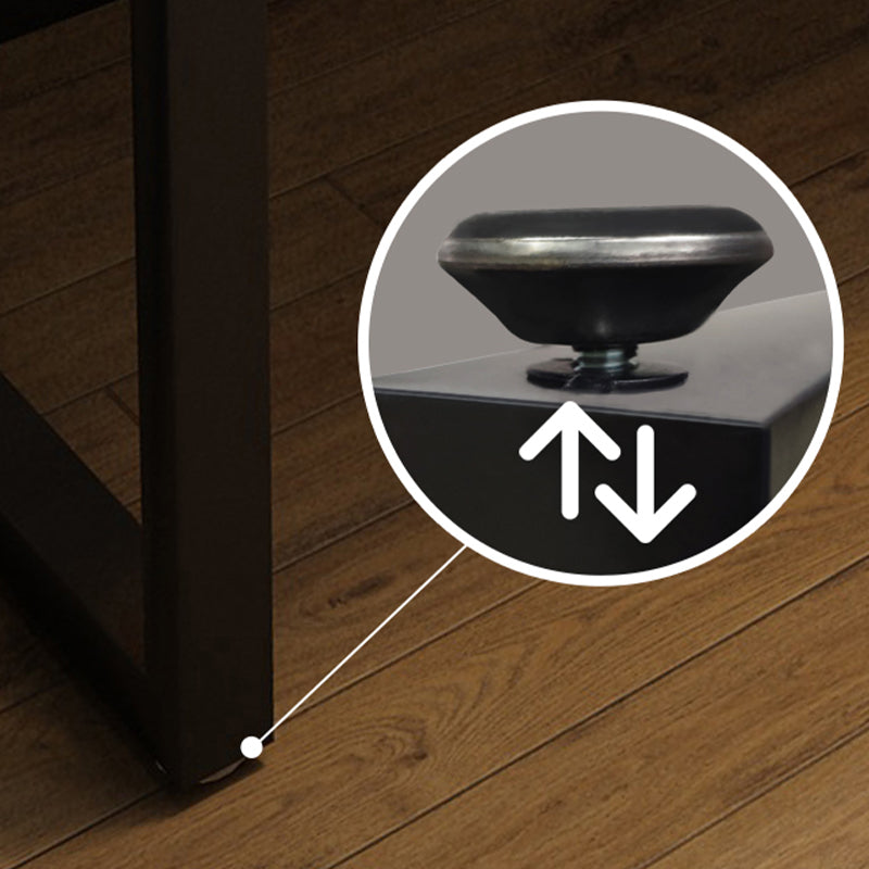 Bureau de jeu industriel Bureau d'écriture en bois massif avec des jambes en métal