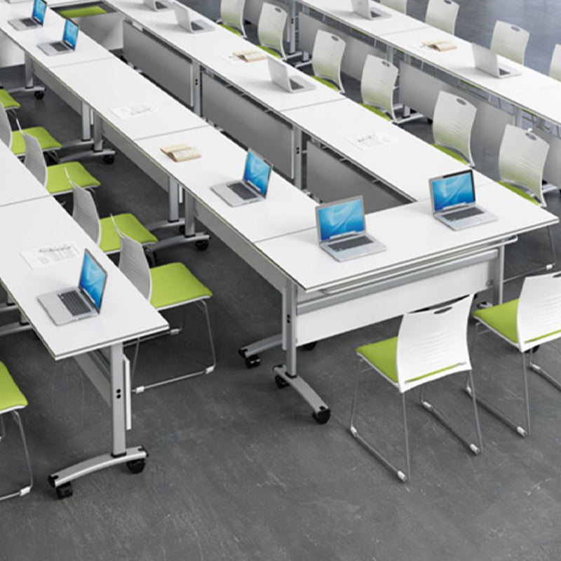 Wooden Modern Style Writing Desk T-Shape Base Office Table with 2-Legs for Office Clearhalo 'furn' 'furn_office_desk' 'Furniture' 'Office Desks' 'Office Furniture' 'office_desk' 7130293