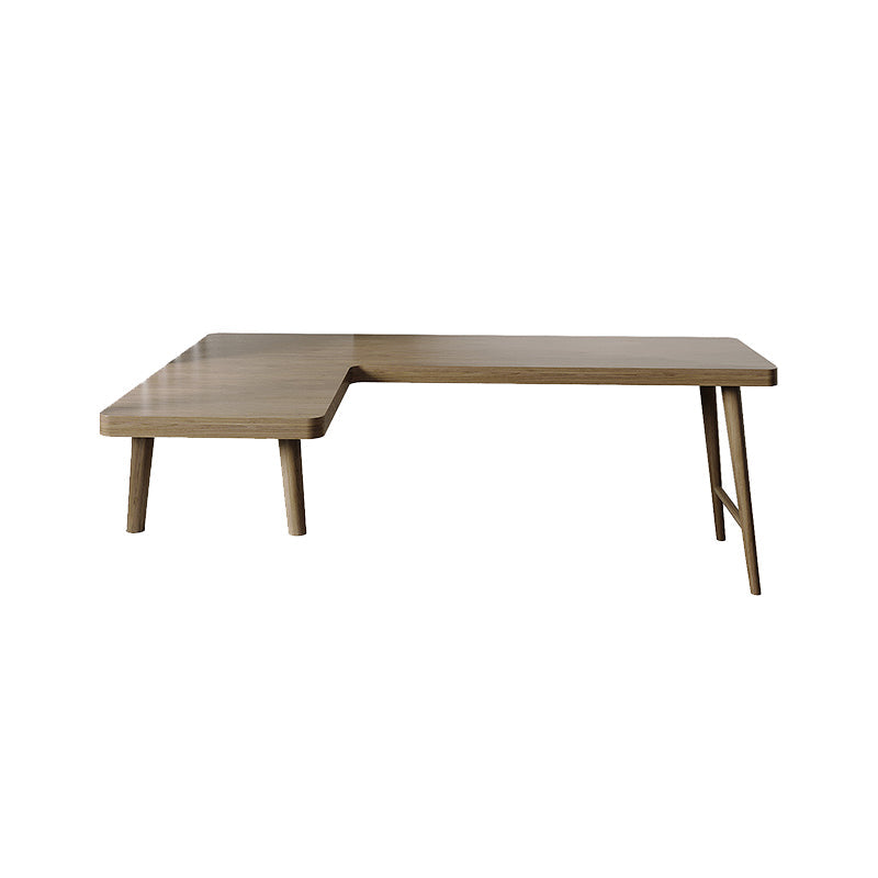 Modern Style Wooden Writing Desk L-Shape Office Table with Legs for Home Left Hand Return Clearhalo 'furn' 'furn_office_desk' 'Furniture' 'Office Desks' 'Office Furniture' 'office_desk' 7130405