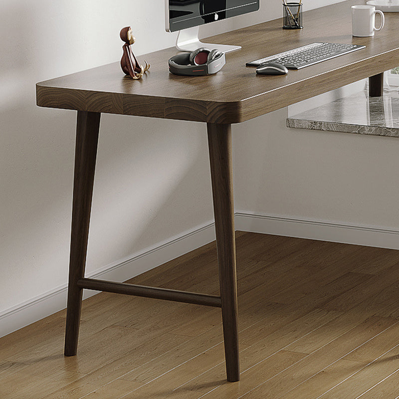 Modern Style Wooden Writing Desk L-Shape Office Table with Legs for Home Clearhalo 'furn' 'furn_office_desk' 'Furniture' 'Office Desks' 'Office Furniture' 'office_desk' 7130411