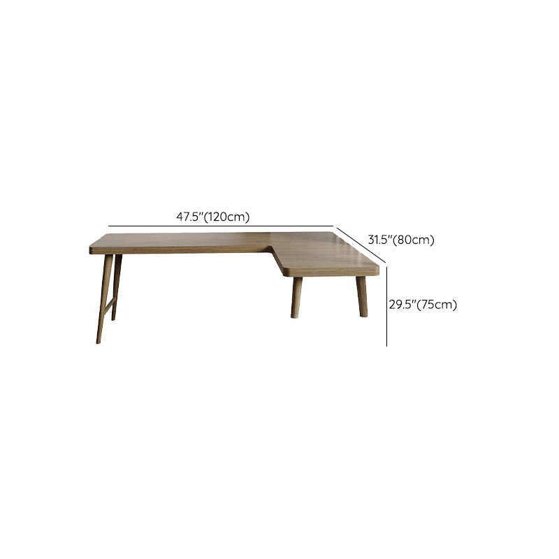 Modern Style Wooden Writing Desk L-Shape Office Table with Legs for Home Clearhalo 'furn' 'furn_office_desk' 'Furniture' 'Office Desks' 'Office Furniture' 'office_desk' 7130416