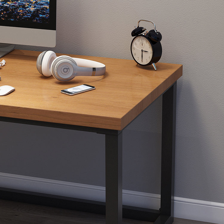 Industrial Solid Wood Gaming Desk 29.53" Tall Rectangular Computer Desk Clearhalo 'furn' 'furn_office_desk' 'Furniture' 'Office Desks' 'Office Furniture' 'office_desk' 7130518