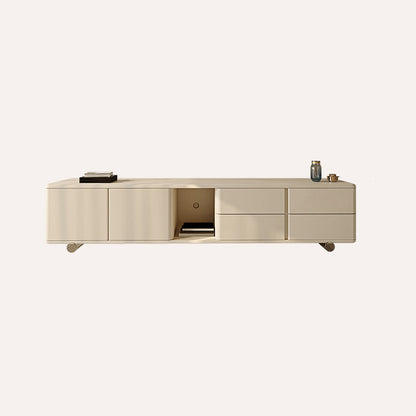 Modern Media Console Wood Media Console TV Stand with 4 Drawers 79"L x 16"W x 18"H Clearhalo 'furn' 'furn_tv_stands_entertainment_centers' 'Furniture' 'Living Room Furniture' 'TV Stands & Entertainment Centers' 'TV Stands & Media Storage Furniture' 'tv_stands_entertainment_centers' 7130641