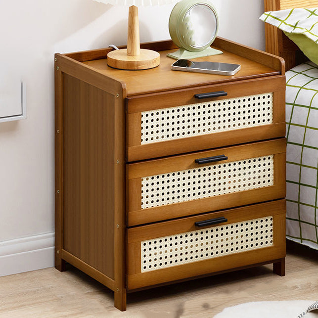 Contemporary Night Table Open Storage Accent Table Nightstand for Home Tan 1 Piece 3 Clearhalo 'Bedroom Furniture' 'furn' 'furn_night_stand' 'Furniture' 'night_stand' 'Nightstands' 7130707