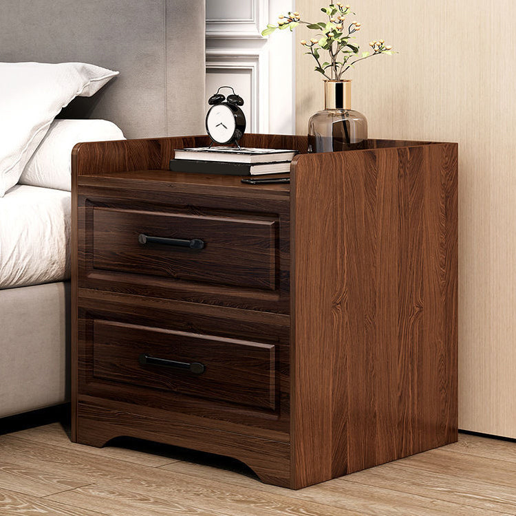 Modern Accent Table Nightstand Drawer Storage Night Table for Home Oak 1 Piece 2 Clearhalo 'Bedroom Furniture' 'furn' 'furn_night_stand' 'Furniture' 'night_stand' 'Nightstands' 7130731