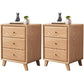 Modernism Storage Night Table 2/3 Drawers Wood Bed Nightstand for Bedroom
