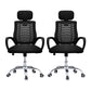 Modern Slide Chair Fixed Arms No Distressing Ergonomic Chair with Breathable Back 2 Piece Set Clearhalo 'furn' 'furn_office_chair' 'Furniture' 'Office Chairs' 'Office Furniture' 'office_chair' 7130809