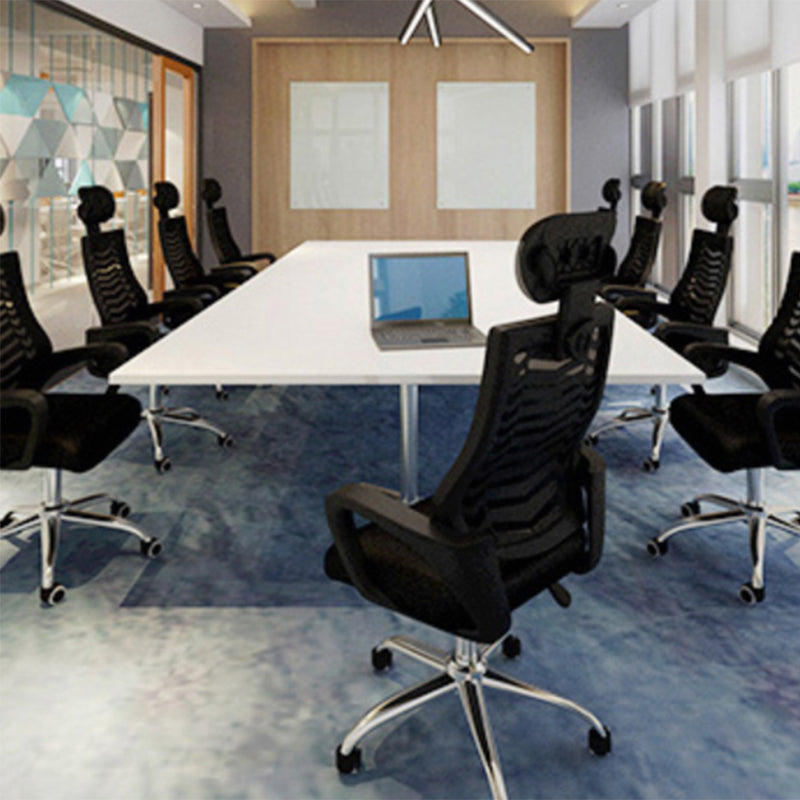 Modern Slide Chair Fixed Arms No Distressing Ergonomic Chair with Breathable Back Clearhalo 'furn' 'furn_office_chair' 'Furniture' 'Office Chairs' 'Office Furniture' 'office_chair' 7130813