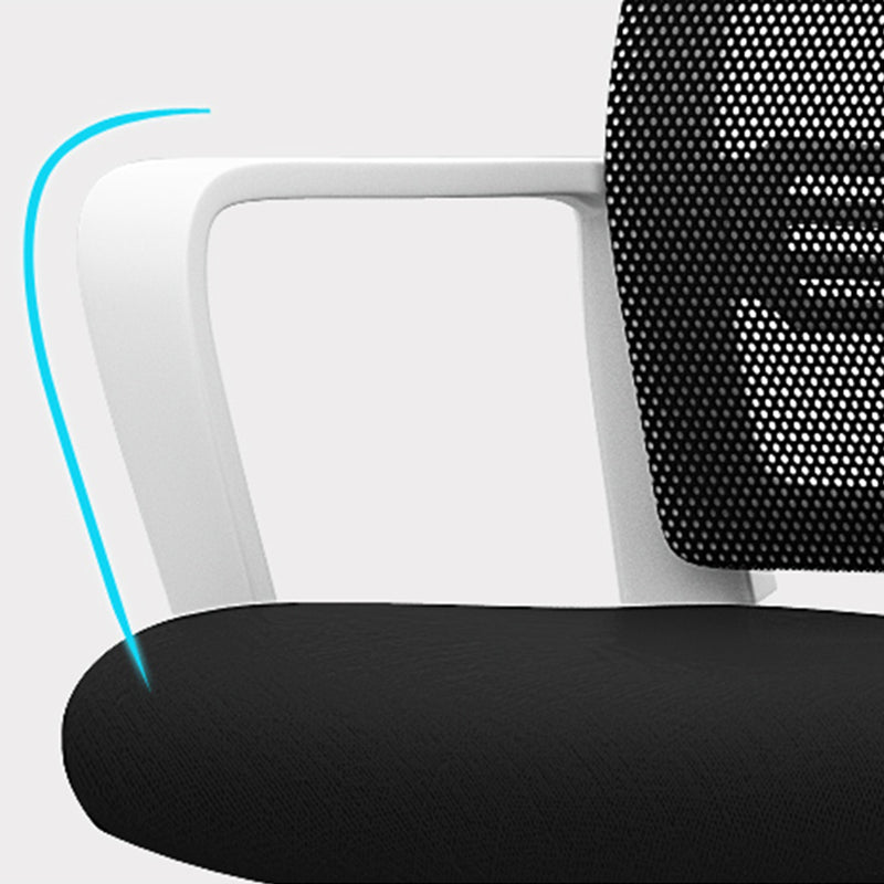 Moderner Stuhl fester Arme Ergonomischer Stuhl mit atmungsaktivem Rücken