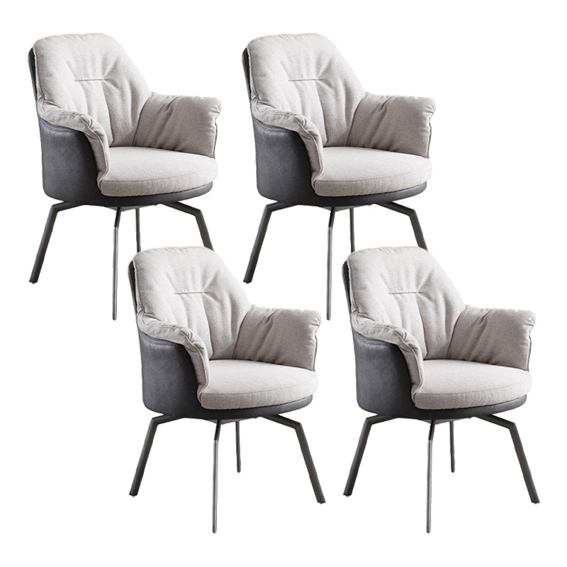 Modern Office Chair No Distressing Ergonomic Armless Desk Chair 4 Piece Set Clearhalo 'furn' 'furn_office_chair' 'Furniture' 'Office Chairs' 'Office Furniture' 'office_chair' 7130856