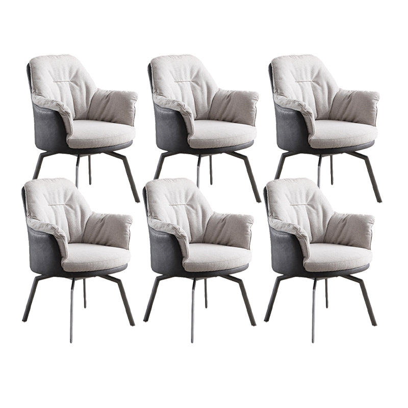 Modern Office Chair No Distressing Ergonomic Armless Desk Chair 6 Piece Set Clearhalo 'furn' 'furn_office_chair' 'Furniture' 'Office Chairs' 'Office Furniture' 'office_chair' 7130859