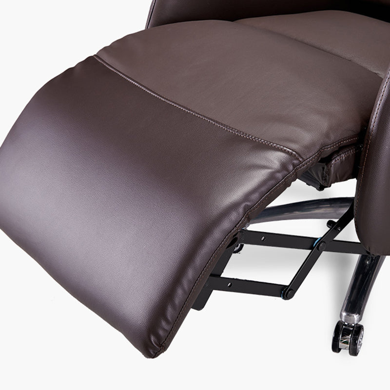 Modern Slide Office Chair Armless Leather Adjustable Seat Height Chair Clearhalo 'furn' 'furn_office_chair' 'Furniture' 'Office Chairs' 'Office Furniture' 'office_chair' 7130878