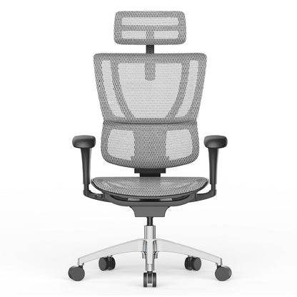 Modern Office Chair Removable Arms Adjustable Seat Height Desk Chair White 1 Piece Without Footrest Clearhalo 'furn' 'furn_office_chair' 'Furniture' 'Office Chairs' 'Office Furniture' 'office_chair' 7130901