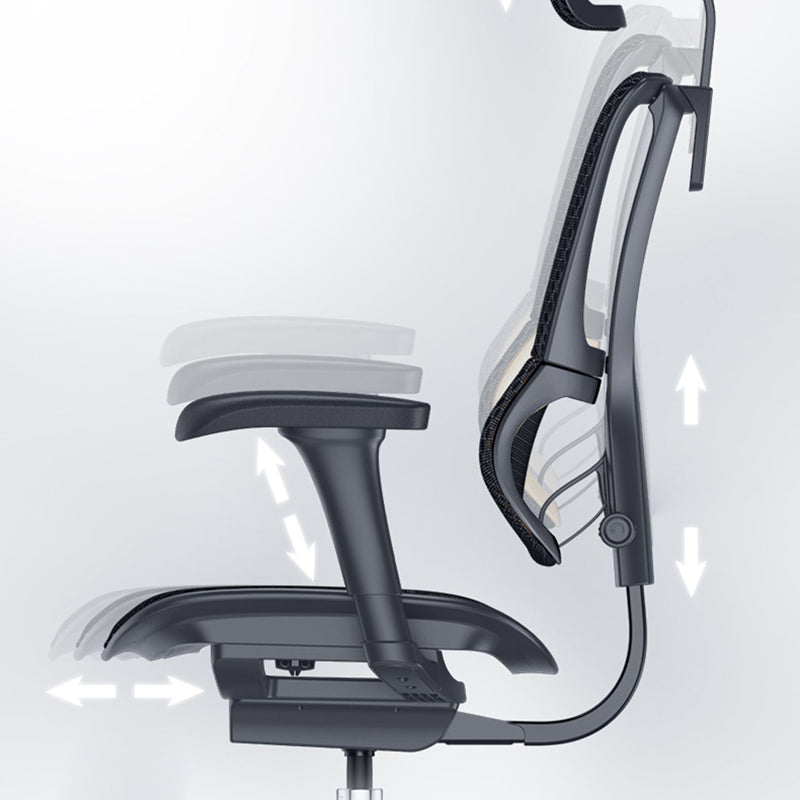 Modern Office Chair Removable Arms Adjustable Seat Height Desk Chair Clearhalo 'furn' 'furn_office_chair' 'Furniture' 'Office Chairs' 'Office Furniture' 'office_chair' 7130903