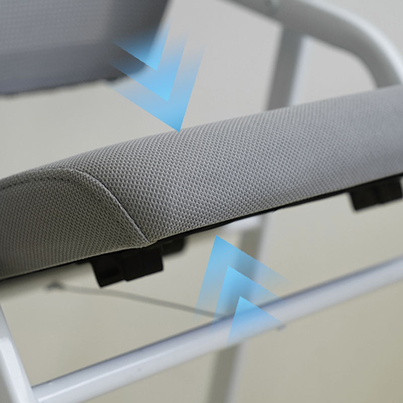 Contemporary Fixed Arms Conference Chair Mesh-back Task Chair for Office Clearhalo 'furn' 'furn_office_chair' 'Furniture' 'Office Chairs' 'Office Furniture' 'office_chair' 7131051