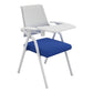 Contemporary Fixed Arms Conference Chair Mesh-back Task Chair for Office With Writing Pad Blue 1 Piece Clearhalo 'furn' 'furn_office_chair' 'Furniture' 'Office Chairs' 'Office Furniture' 'office_chair' 7131060