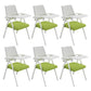 Contemporary Fixed Arms Conference Chair Mesh-back Task Chair for Office With Writing Pad Green 6 Piece Set Clearhalo 'furn' 'furn_office_chair' 'Furniture' 'Office Chairs' 'Office Furniture' 'office_chair' 7131068