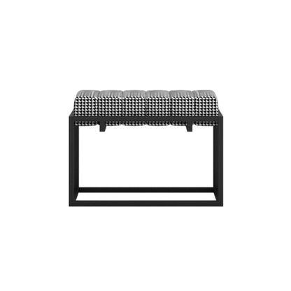 Modern Entryway Bench Cushioned Metal Rectangle Shoe Storage Seating Bench